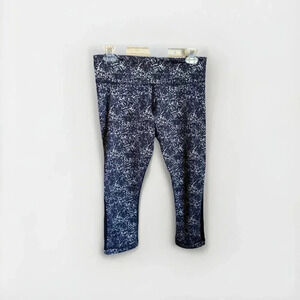 Lululemon Journey Crop Womens Size 8 Rocky Road Sand Dune Black Mesh Leggings